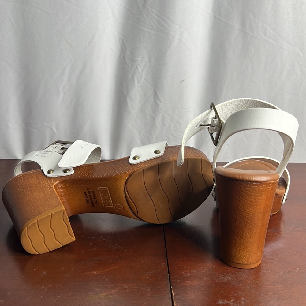 White Open Toed Heels - image 3